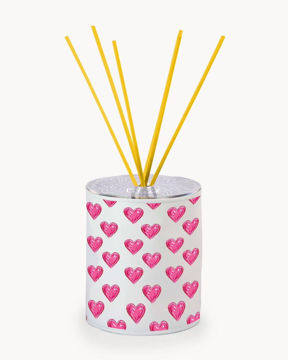 Profumatore - All Over “Cuori 3D” - Bianco