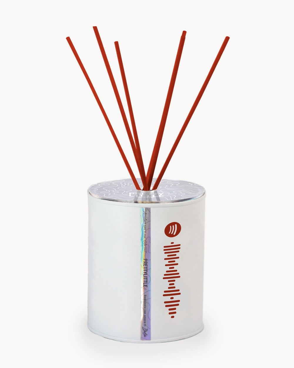 Profumatore - "Comme' na catena" - Bianco / Rosso