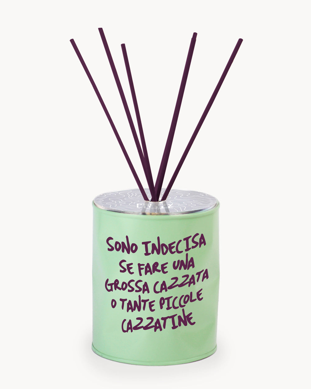 Profumatore - "Sono Indecisa" - Off wh / Viola