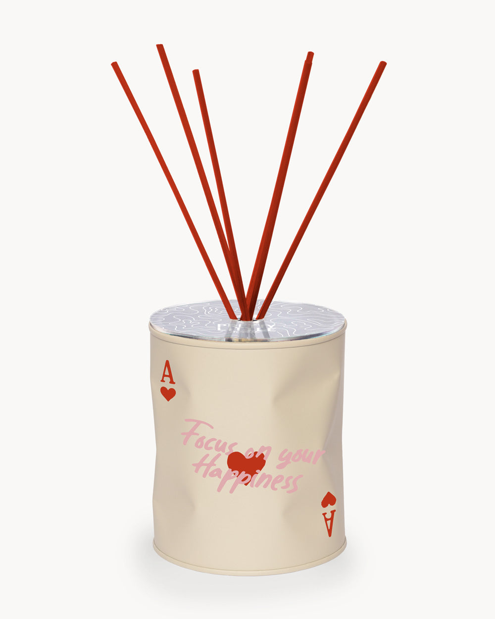 Profumatore - Focus On Your Happiness - Beige / Rosso