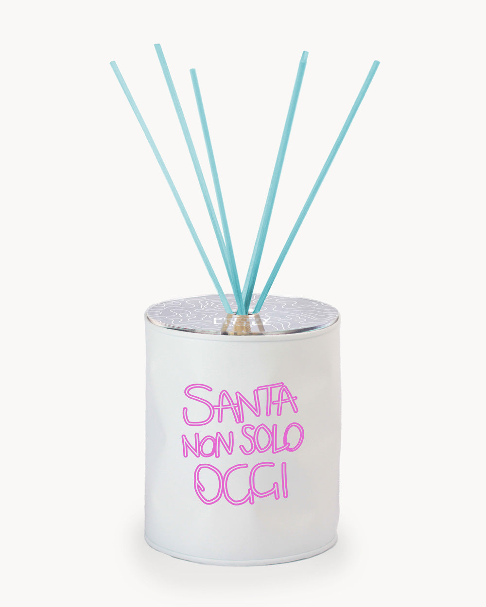 Profumatore - "Santa non solo oggi" - Bianco / Tiffany