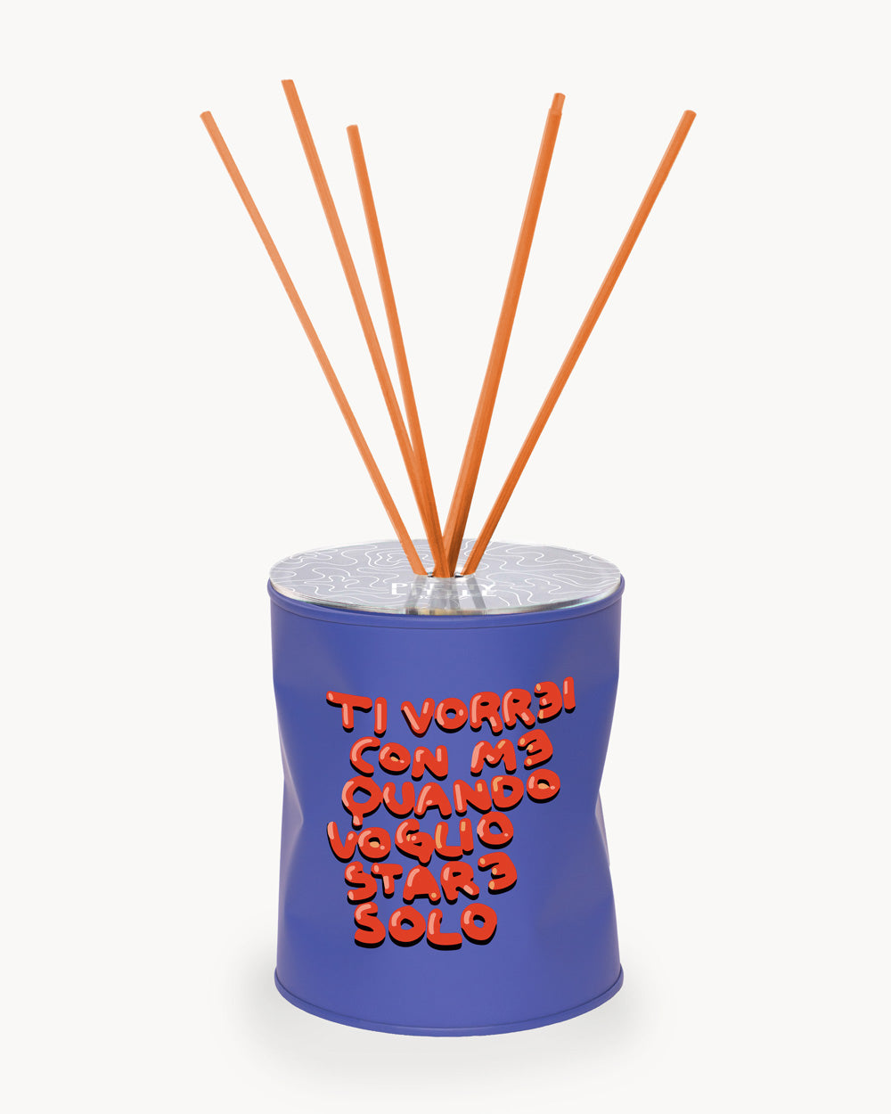 Profumatore - "Ti Vorrei Con Me Quando Voglio Stare Solo" - Cobalto / Arancio