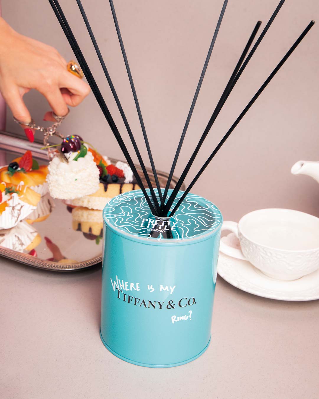 Profumatore - "Where is my Tiffany" - Tiffany / Bianco