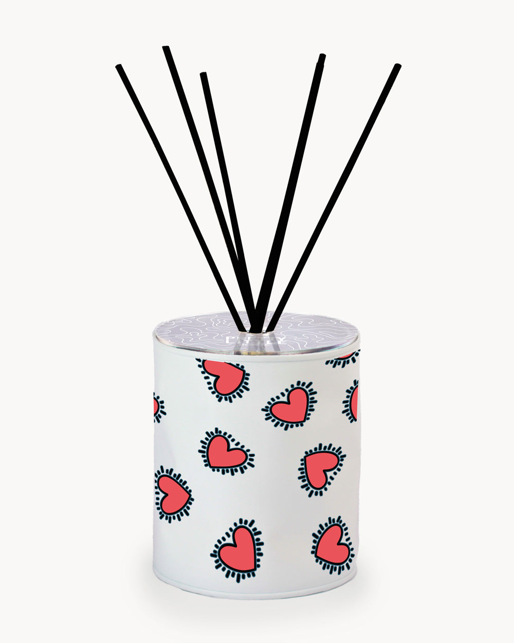 Profumatore - All Over “Cuori Pop” - Bianco