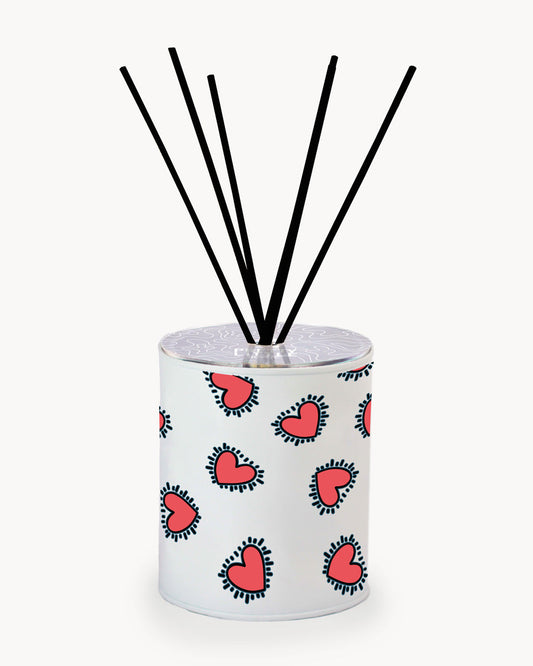 Profumatore - All Over “Cuori Pop” - Bianco