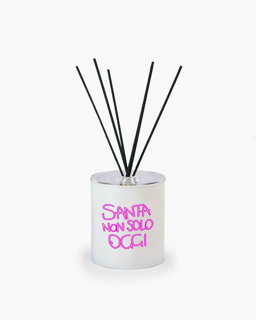 Profumatore Mini - "Santa non solo oggi" - Bianco