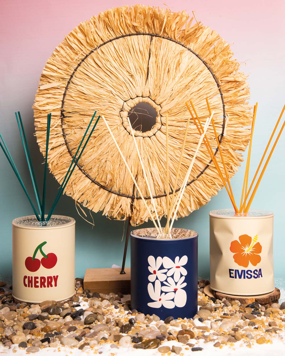 Profumatore - " EIVISSA " Beige / Giallo