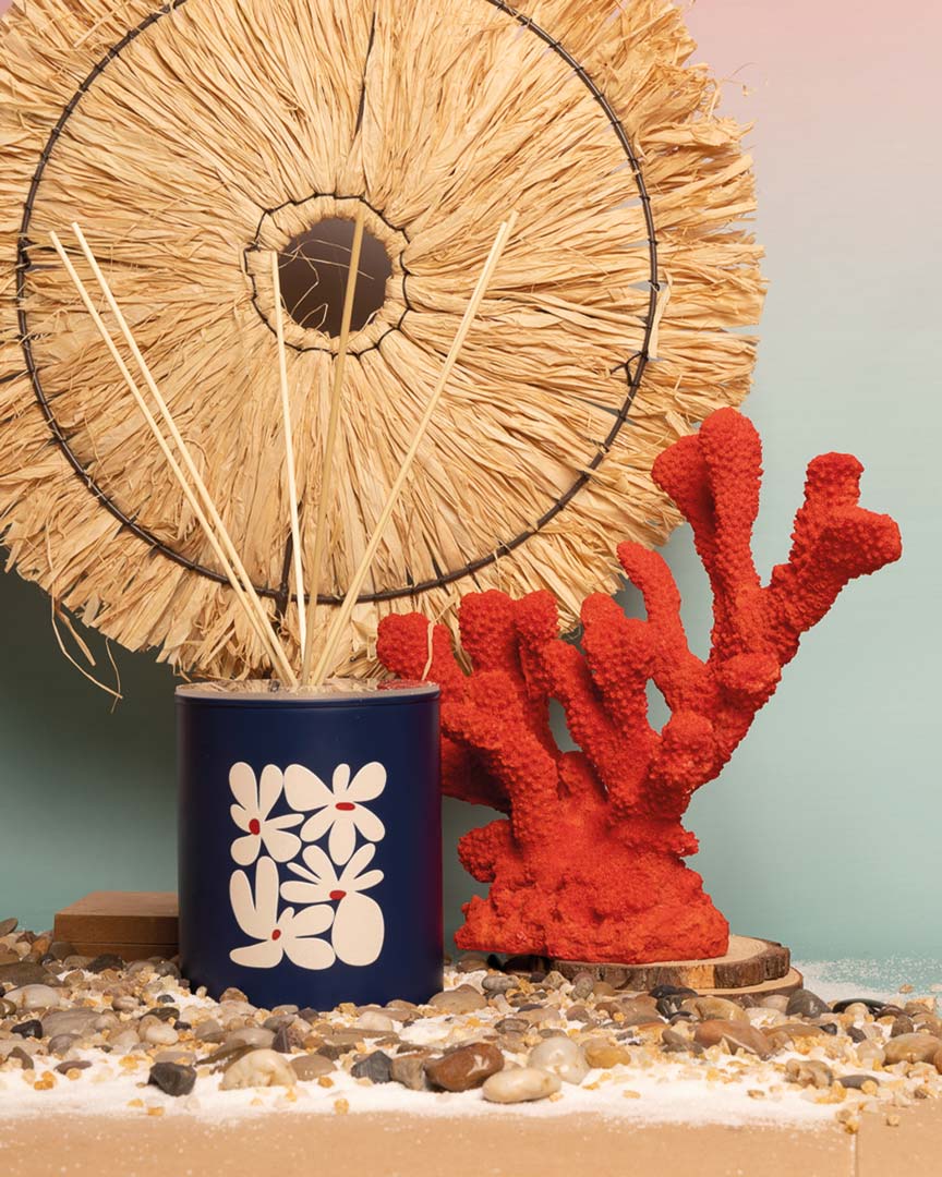 Profumatore - " Flowers " Blu Opaco / Rosso