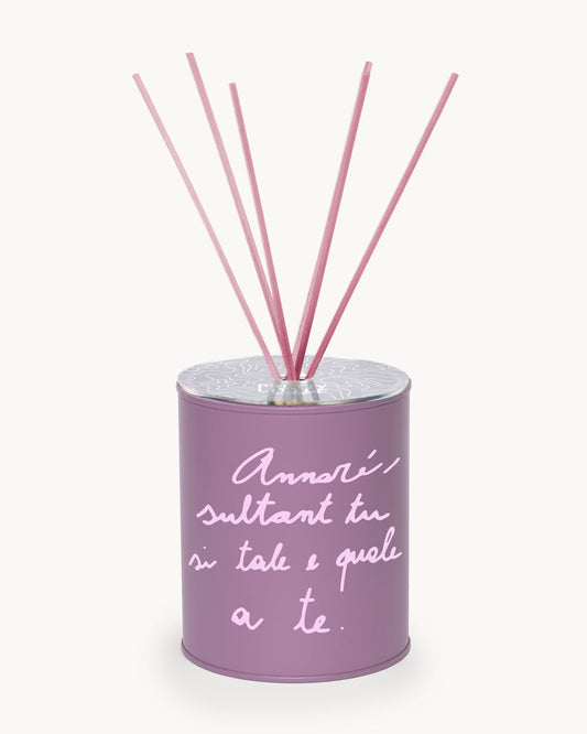 Profumatore - "Annarè Sultat Tu Si Tal E Qual A Te" - Malva / Rosa