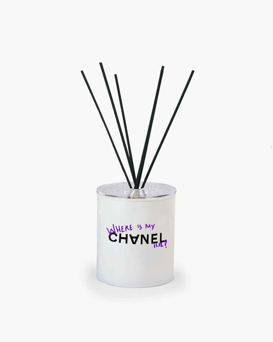 Mini Profumatore - "Where is my CC?" Bianco/Viola