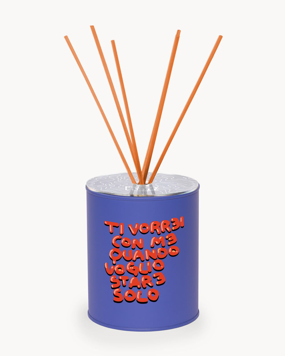 Profumatore - "Ti Vorrei Con Me Quando Voglio Stare Solo" - Cobalto / Arancio