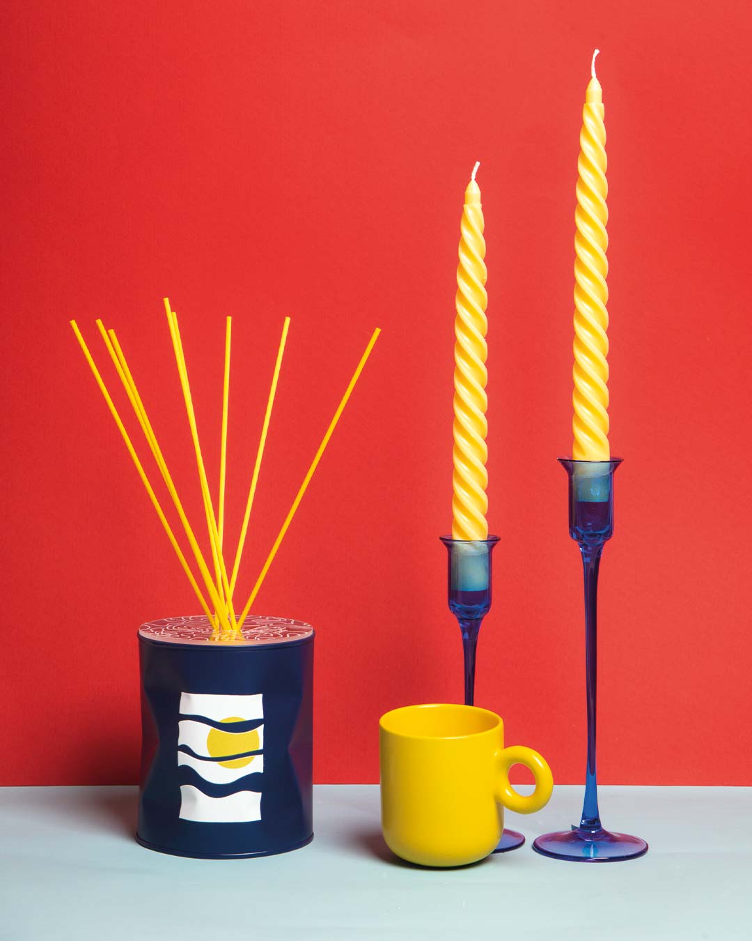 Profumatore - " Sunset " Blu Opaco / Giallo